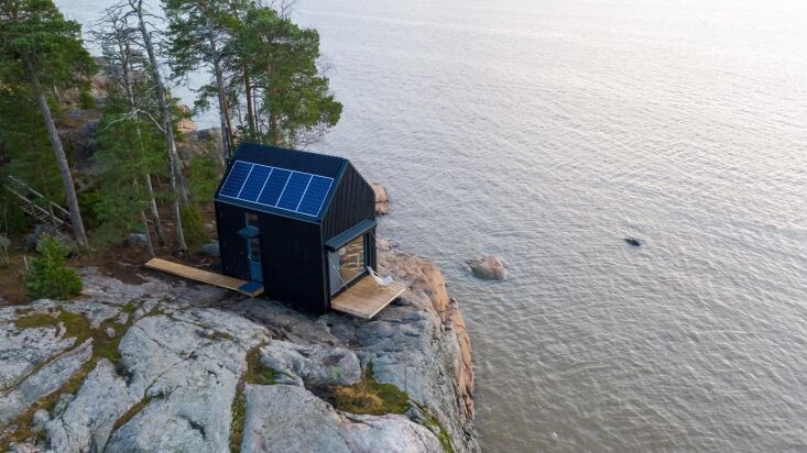 the cabins are fitted with solar panels—and ample deck space for taking in th 23