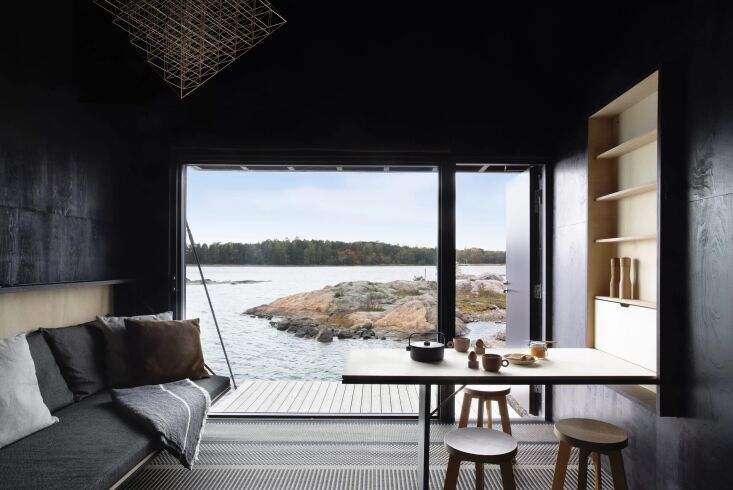 inside the black house, as with all the cabins, everything is designed for effi 18