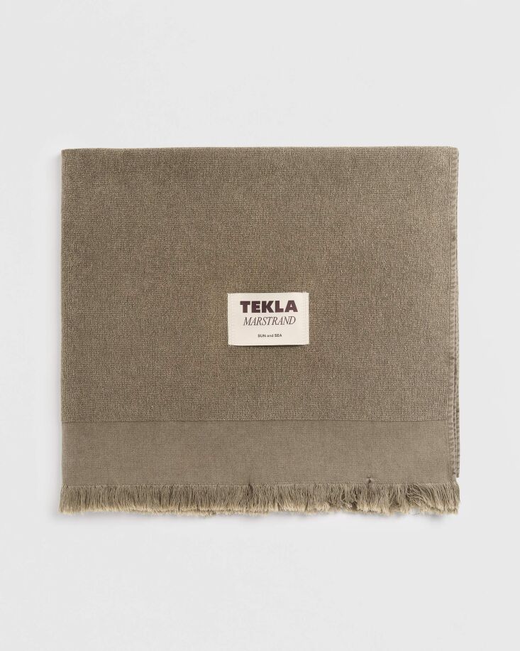 terry beach towel of organic cotton from tekla; \$\145. 26