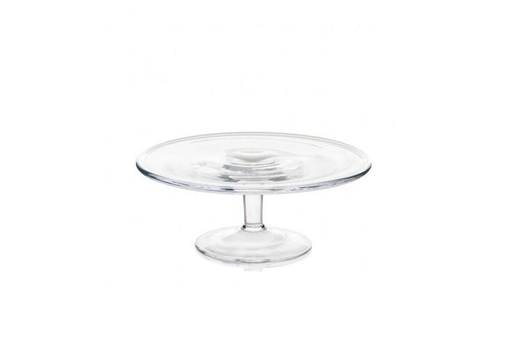 klara small glass cake stand 28