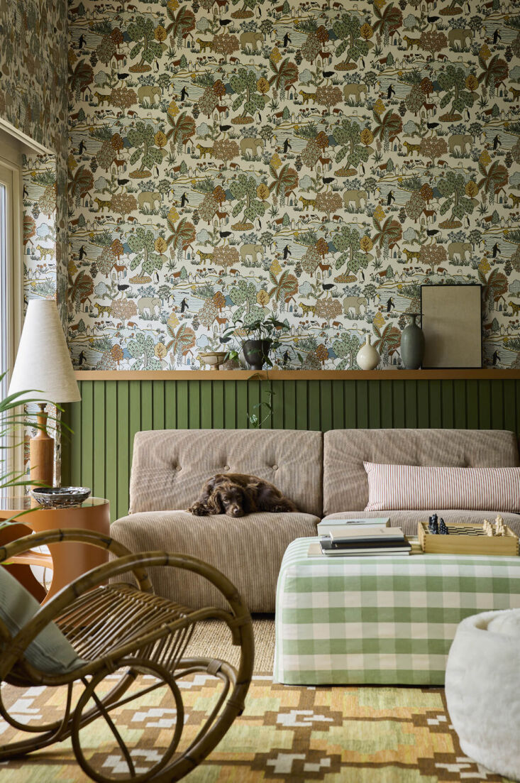 little greene storybook animal kingdom wallpaper 3