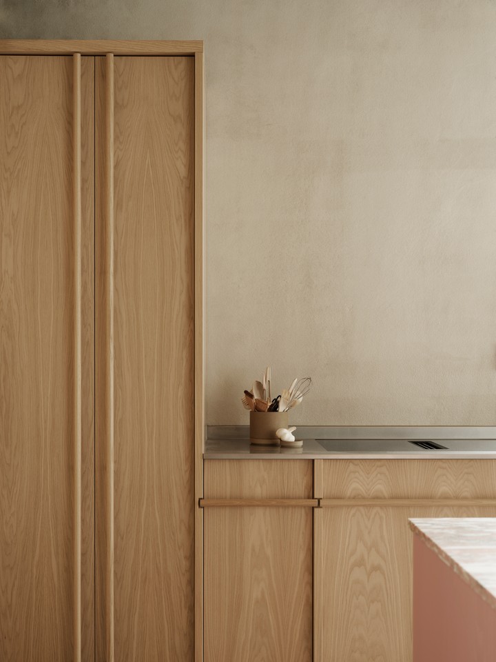 Cocina rosa de Nordiska Kok, foto de kristofer johnsson 3