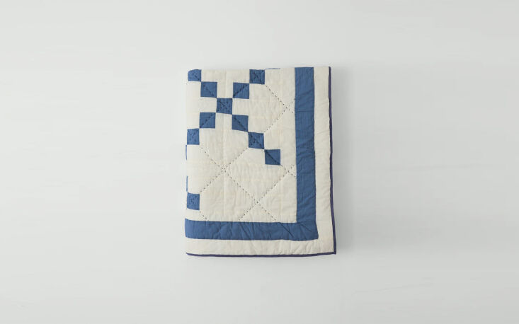 Colcha patchwork cuadros tostado 16