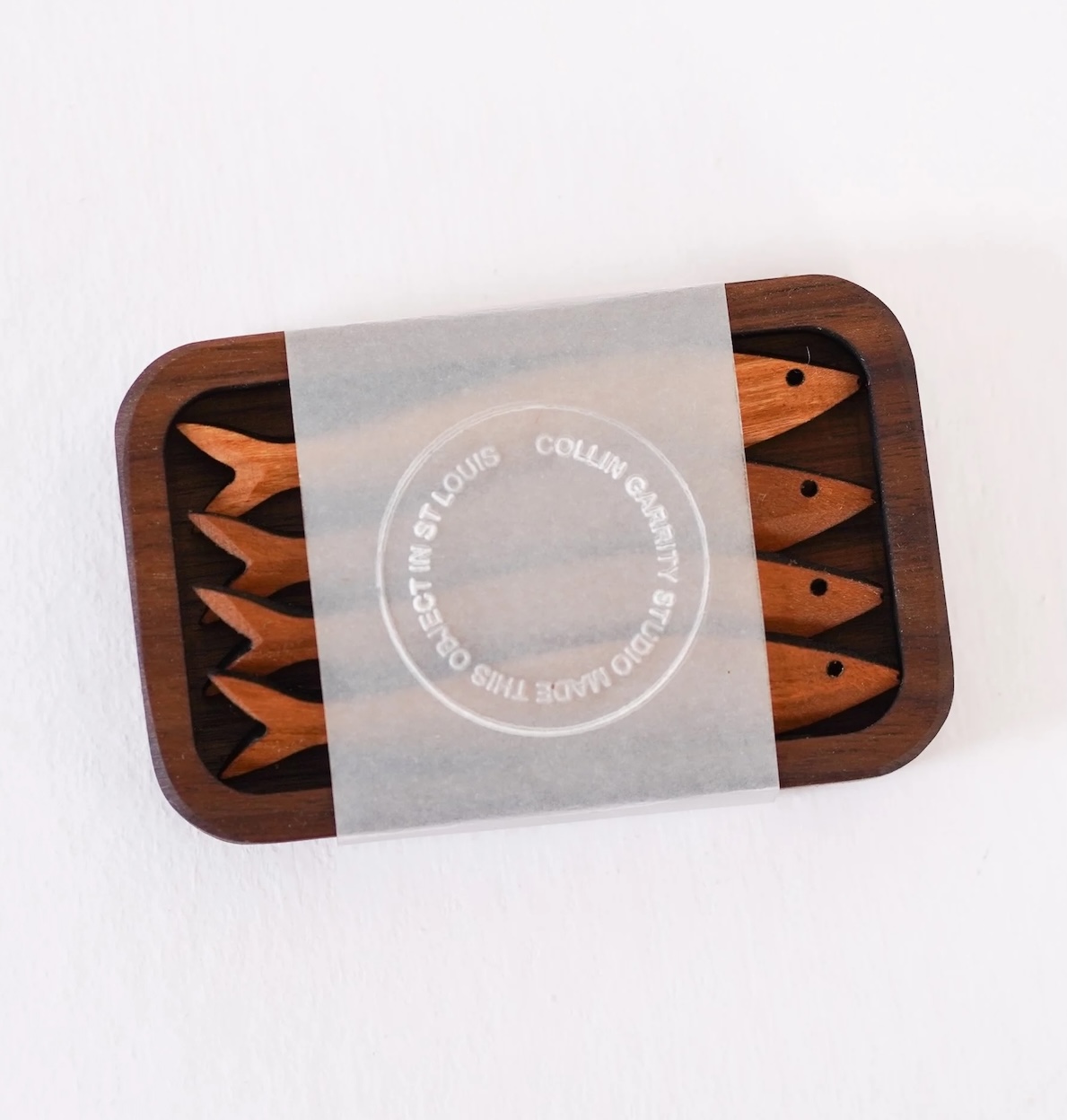 collin garrity wooden sardine tin set handmade in st louis 2