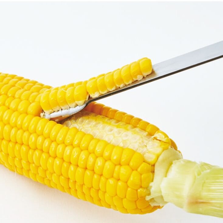 never go chasing errant kernals with the poro corn peeler; \$\16 from kiriko. 20