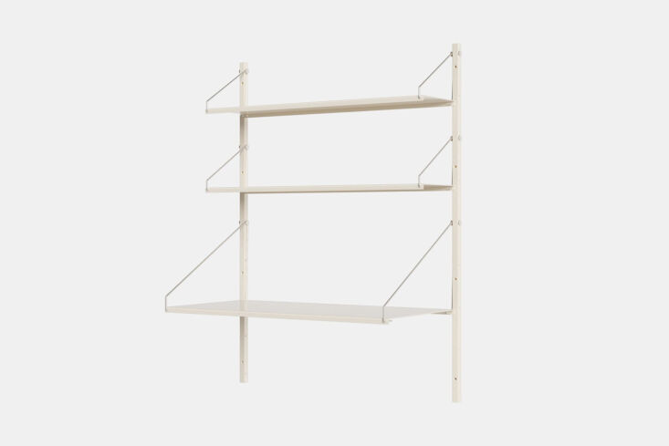frama shelf library desk section warm white 1