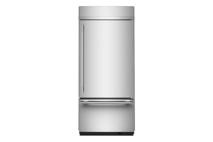 kitchenaid 36 inch built in bottom freezer refrigerator kbbr336sps 17