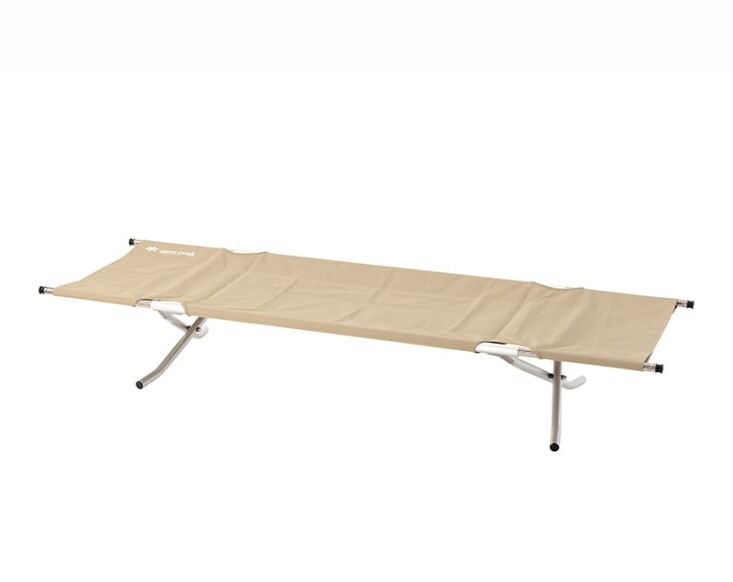Our affinity for old-fashioned camp cots inside is well documented. This fold-up version from Snow Peak is always an editor (and reader) fave. Shop now.
