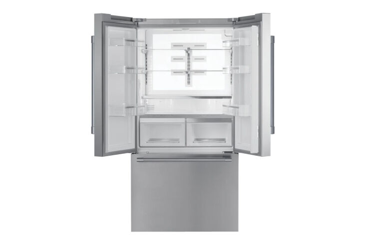 thermador professional 36 inch wide french door refrigerator t36ft820ns 21