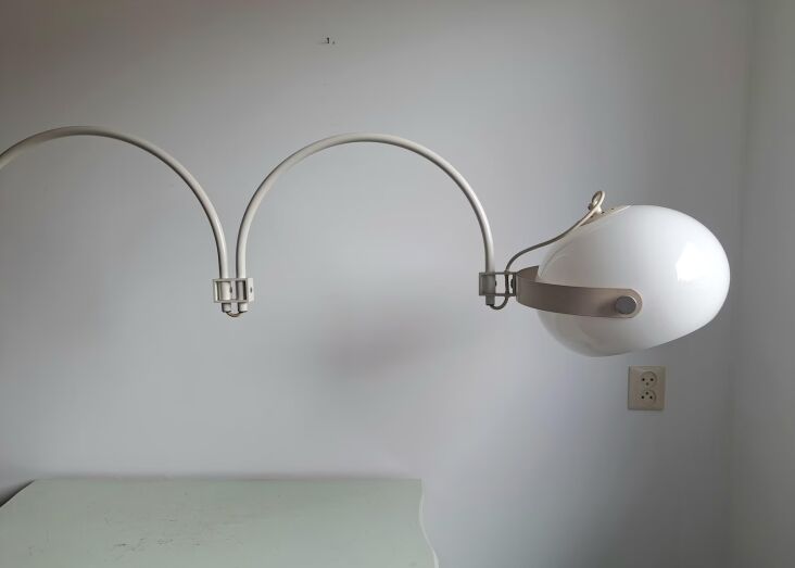 behold, some real deal vintage options: the vintage large metal double arc wall 19