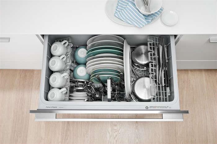 Drawer Dishwasher Under Sink  Kitchen plans, Kitchen remodel small, Small  dishwasher