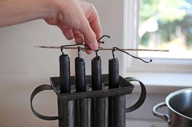 DIY Black Beeswax Candles - Natural With Charcoal Powder - Sew