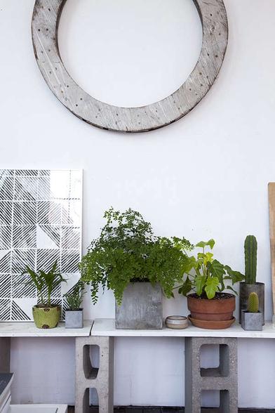 12 Tables Made with Cinder Blocks, Economy Edition - Remodelista