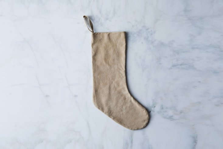 designer celina mancurti makes a suede stocking with personalization optio 16