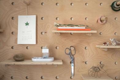 DIY: A Stylish, Modern Wooden Pegboard - Remodelista
