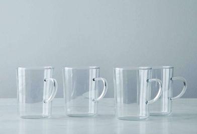 Large Glass Mug - Morning Love - Santa Barbara Design Studio