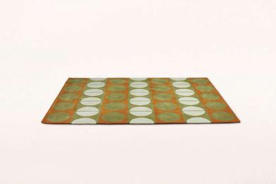 CLASSIC LINKS Round wool rug with geometric shapes By Kasthall