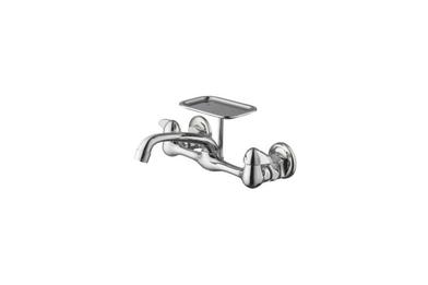 6 Spout Wall Mount Utility Faucet - with Soap Dish 9714881