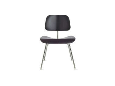 eames molded plywood dining chair black  