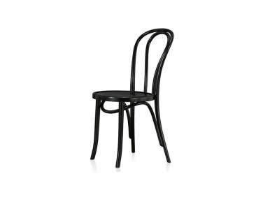 thonet vienna black wood dining chair  