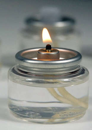 tealight liquid fuel cell candle lamp  