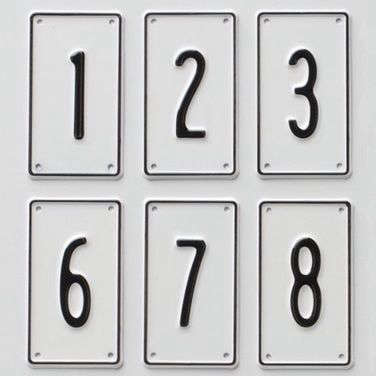 aluminum number signs 376 do not replace