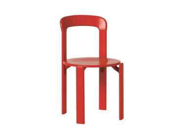 bruno rey mid century modern rey red chair  