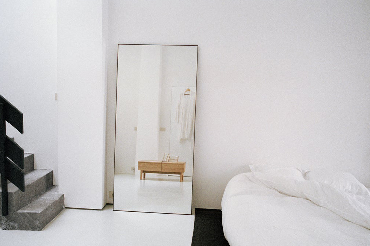 based in belgium, designer marina bautier makes the steel frame mirror with a d 9