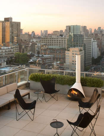 outdoor roof garden bowery nyc penthouse by jeff cate 42