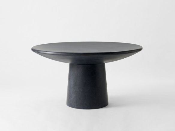 faye toogood charcoal roly poly dining table  