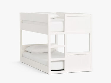 pottery barn camden twin over twin low bunk bed  