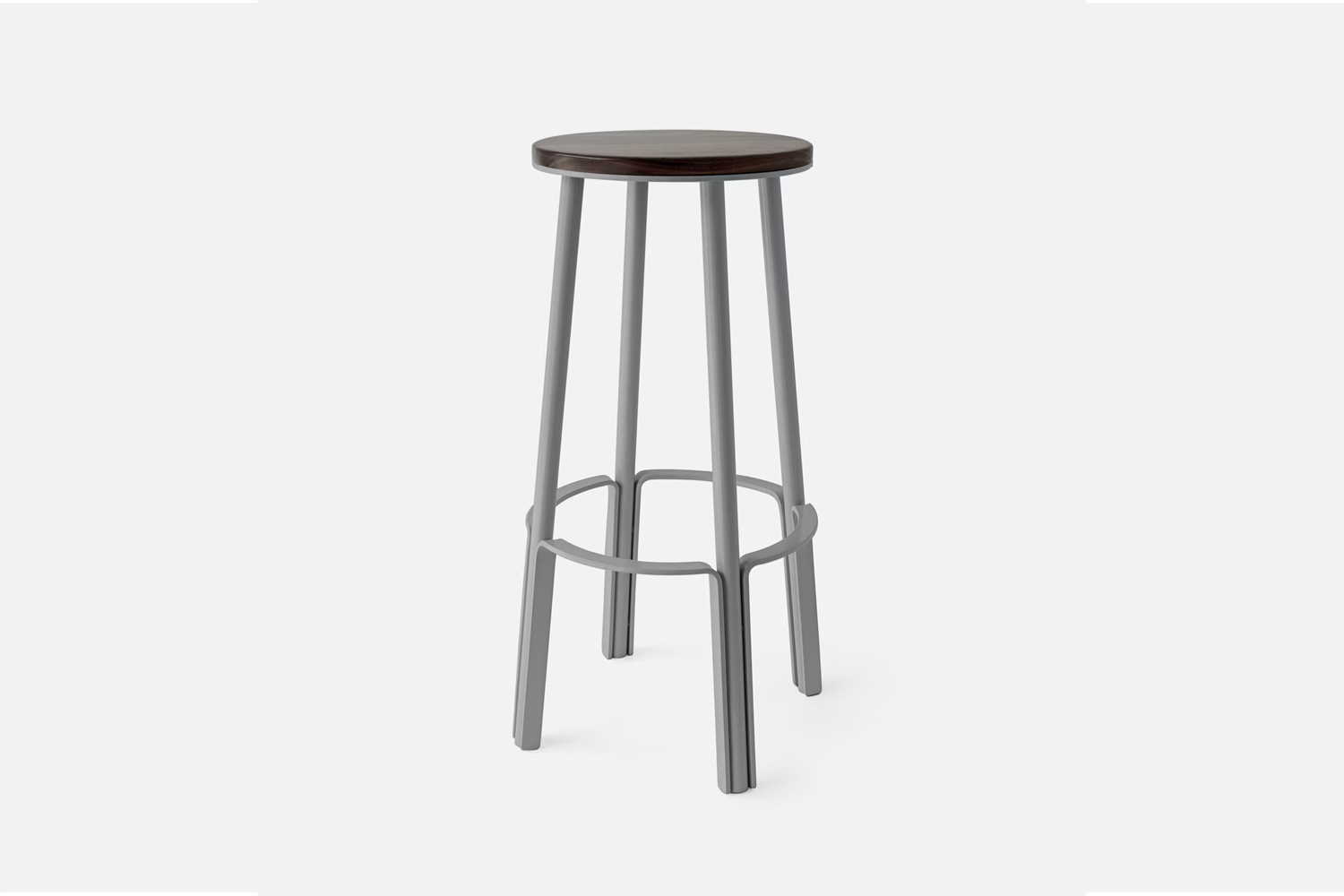 the makr factory stool, shown in pale gray, is \28 inches high; \$600 at makr. 19