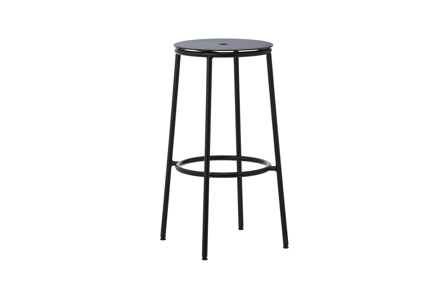 the normann copenhagen circa bar stool in black steel is designed by simon lega 16