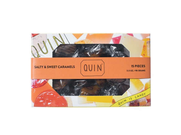 quin candy salty sweet caramels  