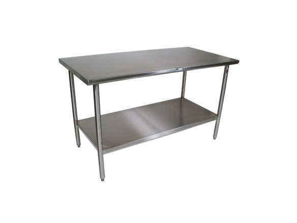 john boos all stainless steel work table with shelf 8