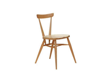 ercol stacking chair natural  