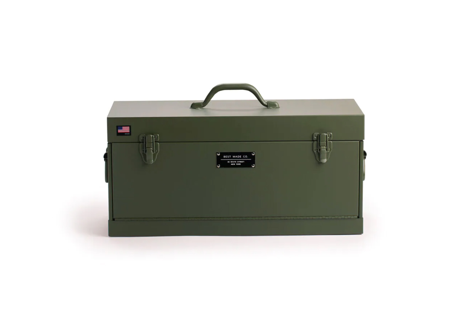 the best made front loading toolbox, shown in marsh olive, provides easy access 13