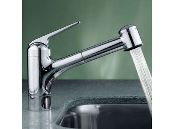 kwc one handle pull out spray kitchen faucet 8