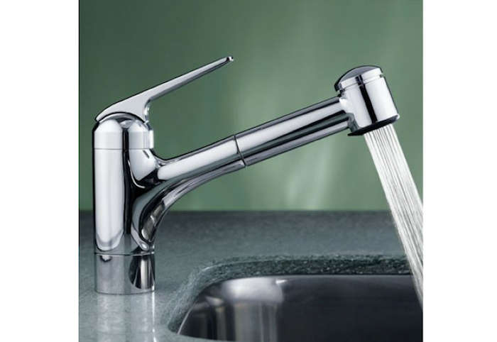 Handle Pull Out Spray Kitchen Faucet