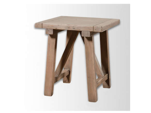 wooden truss side table 8