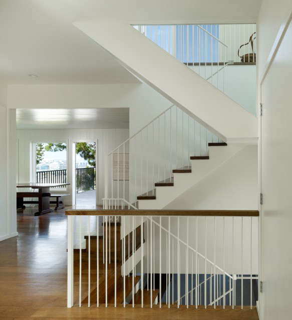 potrero residence \1: the new stair speaks to the history of the house through  13