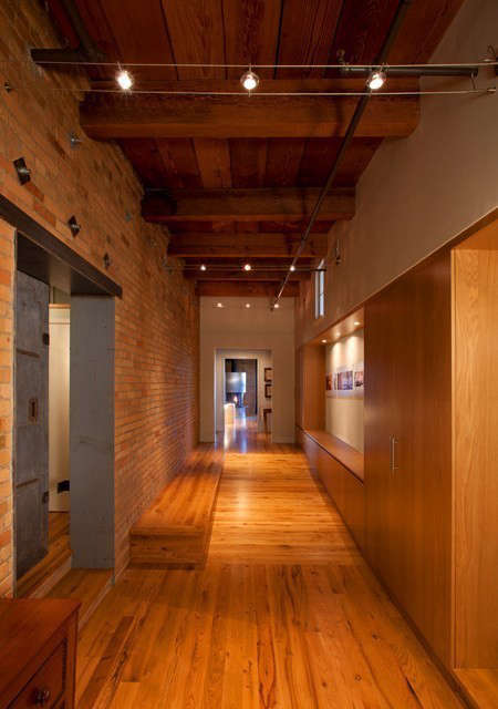 historic modern loft &#8\2\1\1; entry hall: entry hall in remodeled loft sp 15