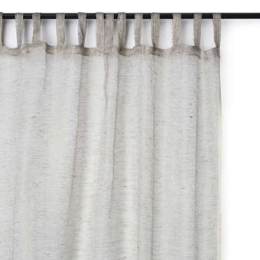 varanasi gray netted linen curtain 8