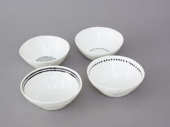 kajsa cramer’s porcelain clay bowl – dots & stripes 8