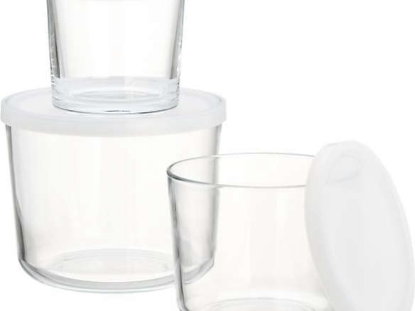 3 piece tall glass storage container set 8