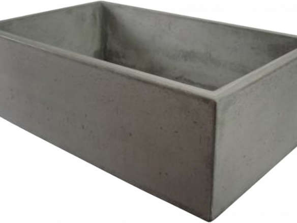 alfi model abc3219 co concrete color 32 in. single bowl concrete farm sink 8