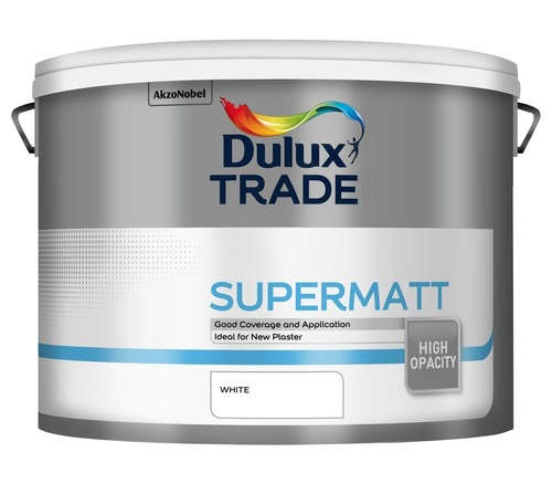 dulux trade supermatt white paint 8