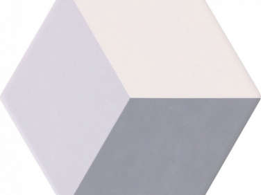 5613 geometric cube decor dove smoke white  