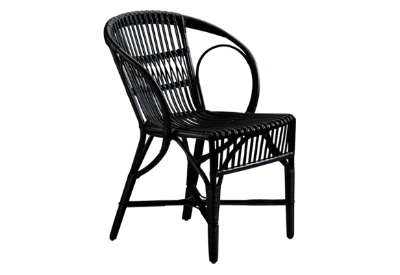 56735 WG 12 PS Wengler dining chair matt black  