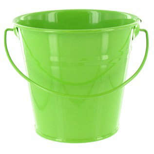 lime green metal pail 8